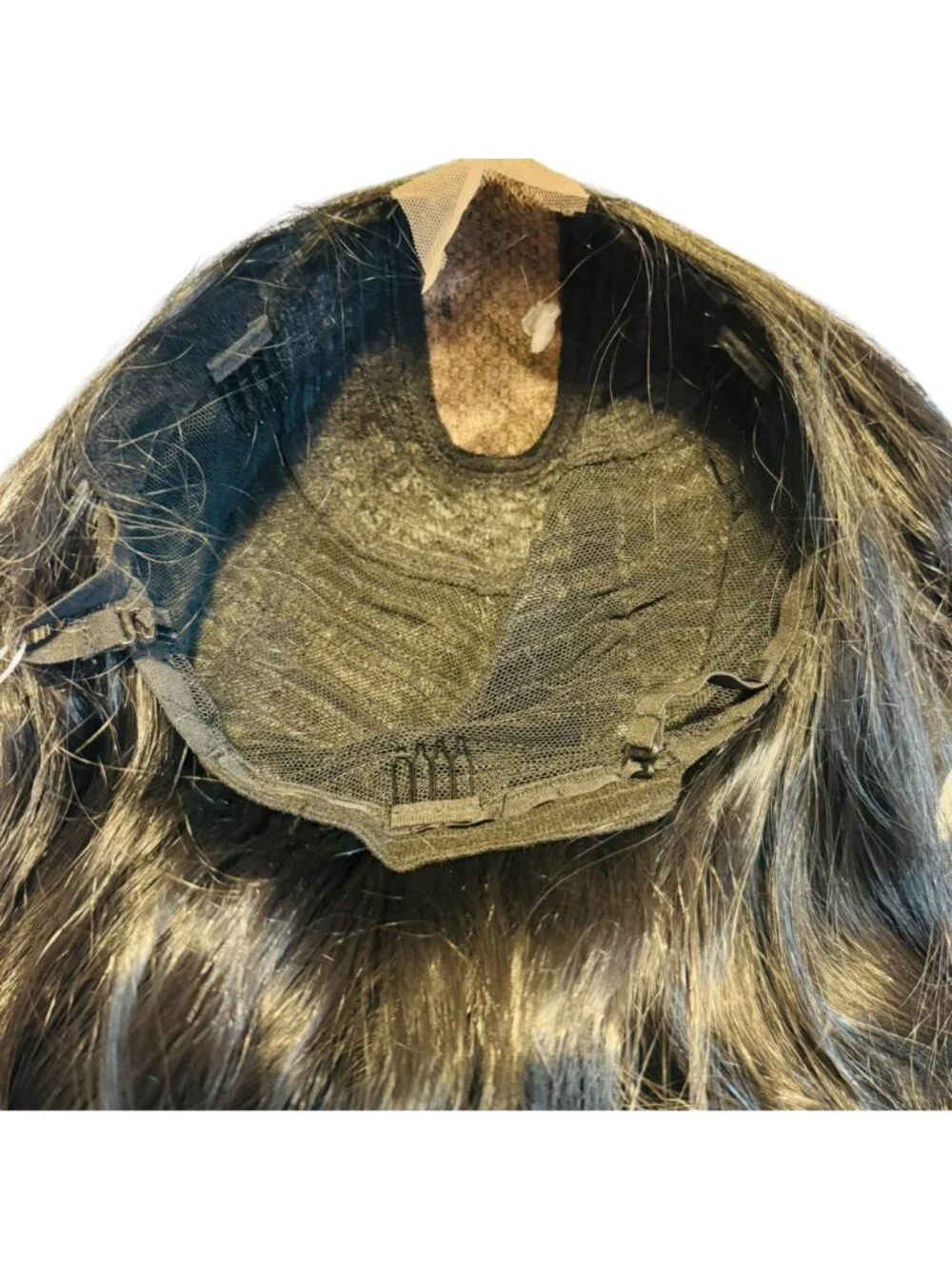 Aisi Queens Long Wavy Black Lace Front Wig With Adjustable Straps & Combs